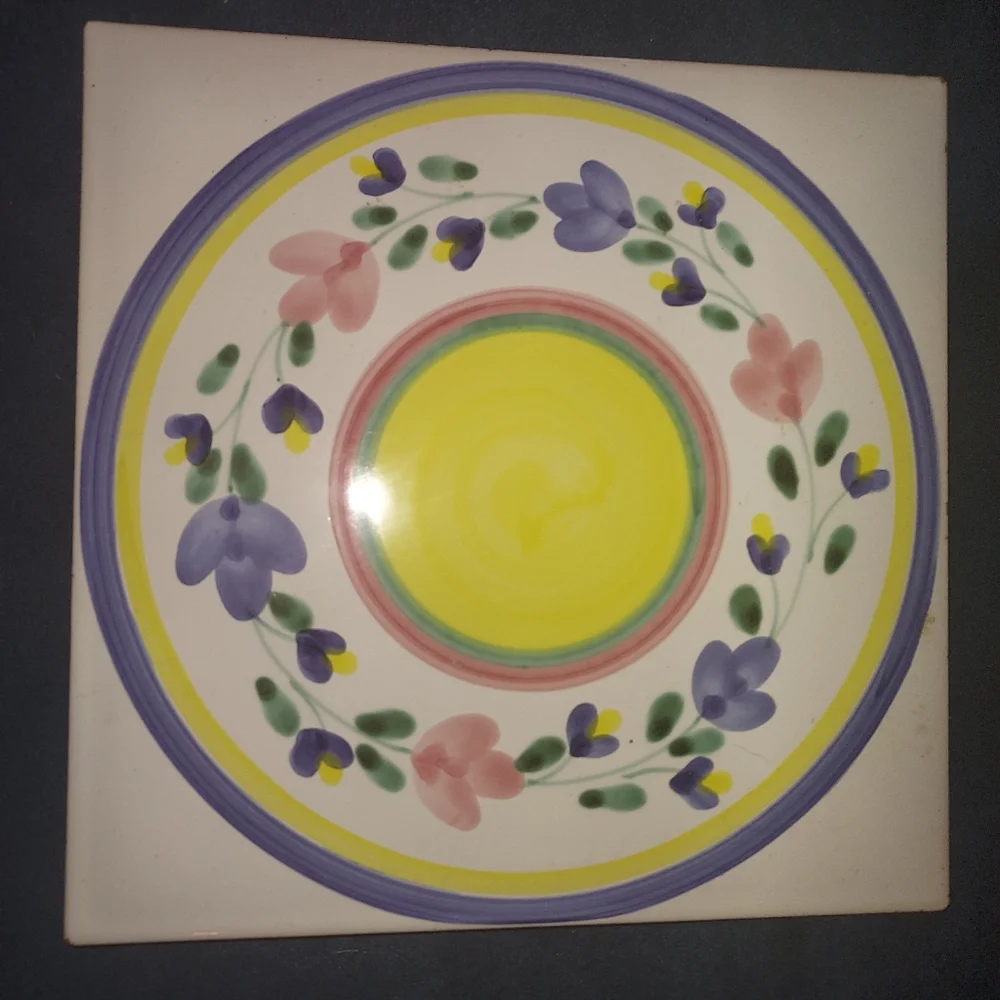 ⚜️ Caleca !!! ⚜️ Carousel Pattern ⚜️ Charger & Hot Plate Set ⚜️ RARE ⚜️ - Picture 2 of 7